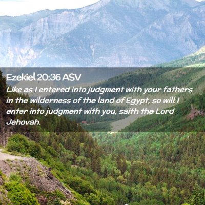 Picture 02 - Ezekiel 20:36 ASV - Like as I entered into judgment with your fathers - Bible Verse Picture