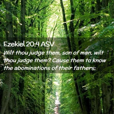 Picture 02 - Ezekiel 20:4 ASV - Wilt thou judge them, son of man, wilt thou judge - Bible Verse Picture