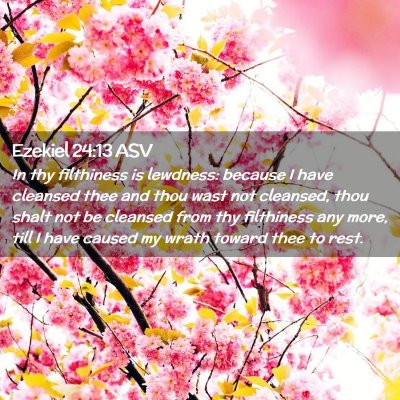 Picture 02 - Ezekiel 24:13 ASV - In thy filthiness is lewdness: because I have - Bible Verse Picture