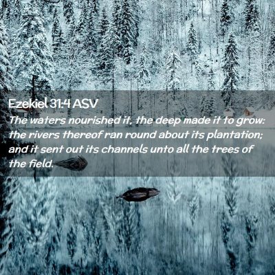 Picture 02 - Ezekiel 31:4 ASV - The waters nourished it, the deep made it to - Bible Verse Picture