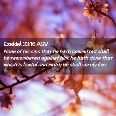 Picture 02 - Ezekiel 33:16 ASV - None of his sins that he hath committed shall be - Bible Verse Picture