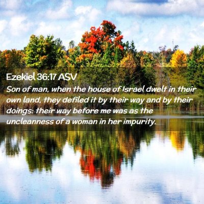 Picture 02 - Ezekiel 36:17 ASV - Son of man, when the house of Israel dwelt in - Bible Verse Picture