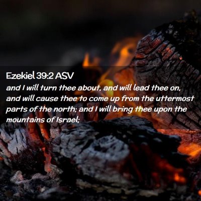 Picture 02 - Ezekiel 39:2 ASV - and I will turn thee about, and will lead thee - Bible Verse Picture