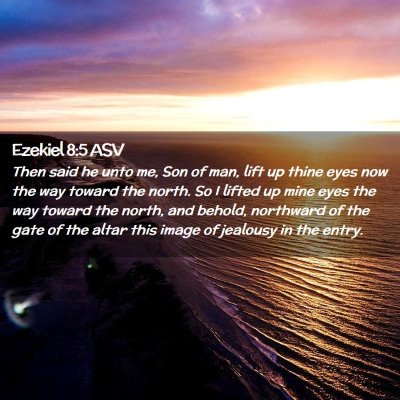 Picture 02 - Ezekiel 8:5 ASV - Then said he unto me, Son of man, lift up thine - Bible Verse Picture