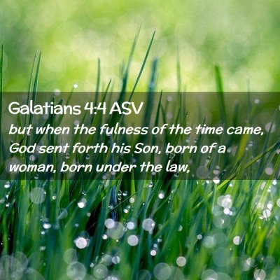 Picture 02 - Galatians 4:4 ASV - but when the fulness of the time came, God sent - Bible Verse Picture
