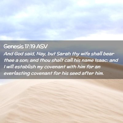 Picture 02 - Genesis 17:19 ASV - And God said, Nay, but Sarah thy wife shall bear - Bible Verse Picture