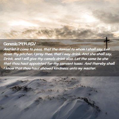 Picture 02 - Genesis 24:14 ASV - And let it come to pass, that the damsel to whom - Bible Verse Picture
