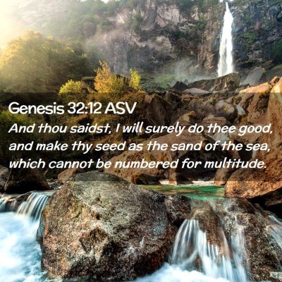 Picture 02 - Genesis 32:12 ASV - And thou saidst, I will surely do thee good, and - Bible Verse Picture