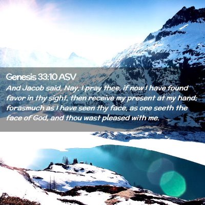 Picture 02 - Genesis 33:10 ASV - And Jacob said, Nay, I pray thee, if now I have - Bible Verse Picture