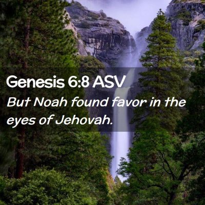 Picture 02 - Genesis 6:8 ASV - But Noah found favor in the eyes of - Bible Verse Picture