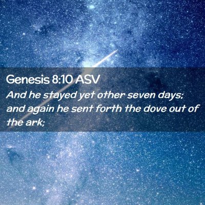 Picture 02 - Genesis 8:10 ASV - And he stayed yet other seven days; and again he - Bible Verse Picture
