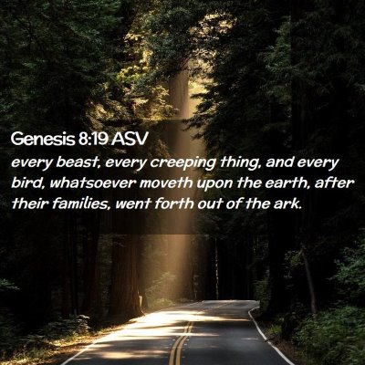 Picture 02 - Genesis 8:19 ASV - every beast, every creeping thing, and every - Bible Verse Picture