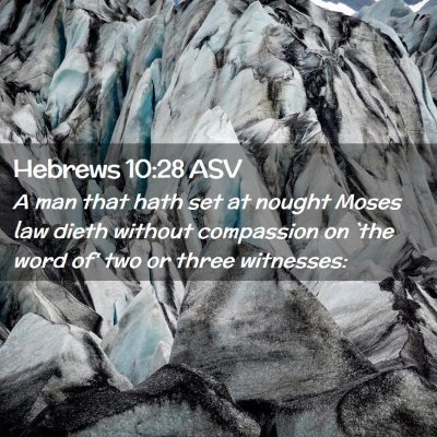 Picture 02 - Hebrews 10:28 ASV - A man that hath set at nought Moses law dieth - Bible Verse Picture