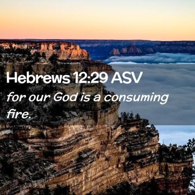 Picture 02 - Hebrews 12:29 ASV - for our God is a consuming - Bible Verse Picture