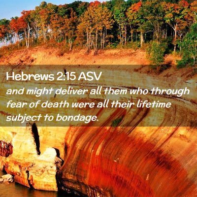 Picture 02 - Hebrews 2:15 ASV - and might deliver all them who through fear of - Bible Verse Picture
