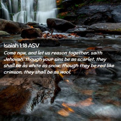 Picture 02 - Isaiah 1:18 ASV - Come now, and let us reason together, saith - Bible Verse Picture