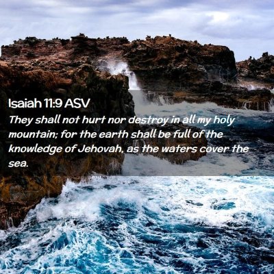 Picture 02 - Isaiah 11:9 ASV - They shall not hurt nor destroy in all my holy - Bible Verse Picture