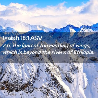 Picture 02 - Isaiah 18:1 ASV - Ah, the land of the rustling of wings, which is - Bible Verse Picture
