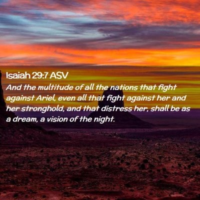 Picture 02 - Isaiah 29:7 ASV - And the multitude of all the nations that fight - Bible Verse Picture