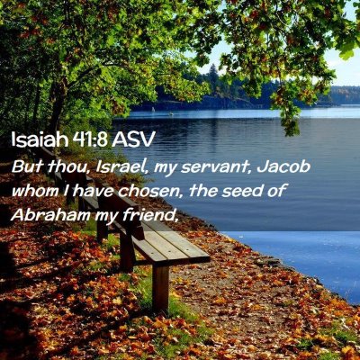 Picture 02 - Isaiah 41:8 ASV - But thou, Israel, my servant, Jacob whom I have - Bible Verse Picture
