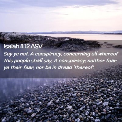 Picture 02 - Isaiah 8:12 ASV - Say ye not, A conspiracy, concerning all whereof - Bible Verse Picture
