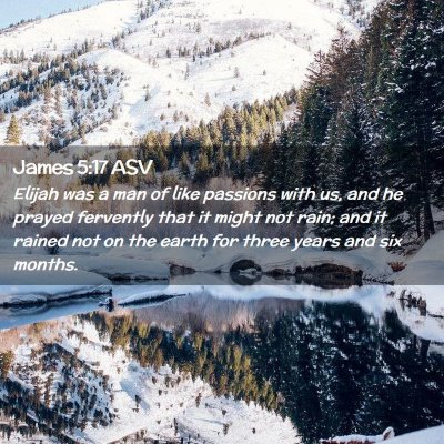Picture 02 - James 5:17 ASV - Elijah was a man of like passions with us, and he - Bible Verse Picture