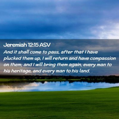 Picture 02 - Jeremiah 12:15 ASV - And it shall come to pass, after that I have - Bible Verse Picture