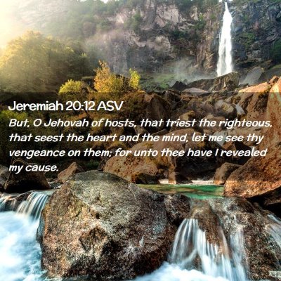 Picture 02 - Jeremiah 20:12 ASV - But, O Jehovah of hosts, that triest the - Bible Verse Picture