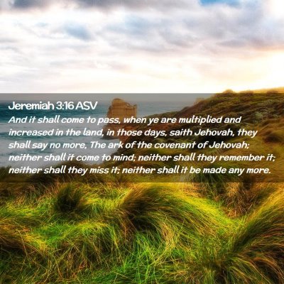 Picture 02 - Jeremiah 3:16 ASV - And it shall come to pass, when ye are multiplied - Bible Verse Picture