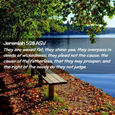 Picture 02 - Jeremiah 5:28 ASV - They are waxed fat, they shine: yea, they - Bible Verse Picture