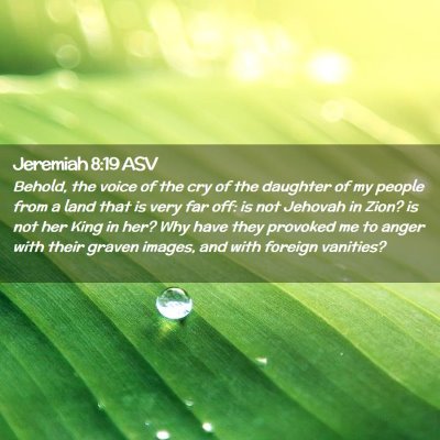 Picture 02 - Jeremiah 8:19 ASV - Behold, the voice of the cry of the daughter of - Bible Verse Picture
