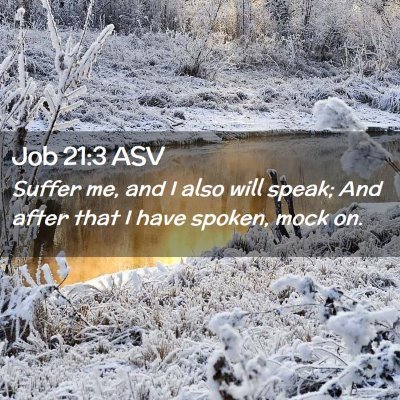 Picture 02 - Job 21:3 ASV - Suffer me, and I also will speak; And after that - Bible Verse Picture