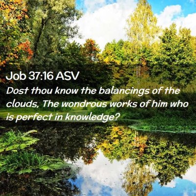 Picture 02 - Job 37:16 ASV - Dost thou know the balancings of the clouds, The - Bible Verse Picture