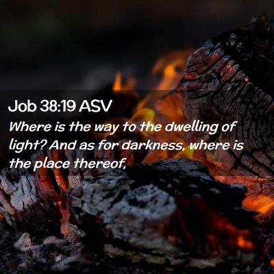 Picture 02 - Job 38:19 ASV - Where is the way to the dwelling of light? And as - Bible Verse Picture