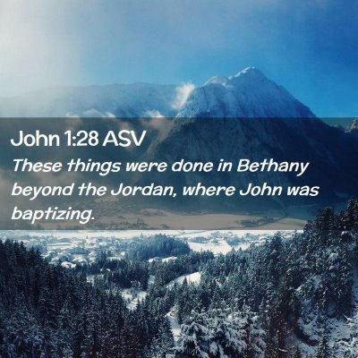 Picture 02 - John 1:28 ASV - These things were done in Bethany beyond the - Bible Verse Picture