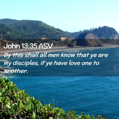 Picture 02 - John 13:35 ASV - By this shall all men know that ye are my - Bible Verse Picture