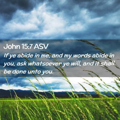 Picture 02 - John 15:7 ASV - If ye abide in me, and my words abide in you, ask - Bible Verse Picture