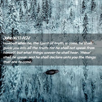 Picture 02 - John 16:13 ASV - Howbeit when he, the Spirit of truth, is come, he - Bible Verse Picture
