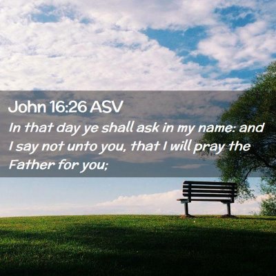 Picture 02 - John 16:26 ASV - In that day ye shall ask in my name: and I say - Bible Verse Picture