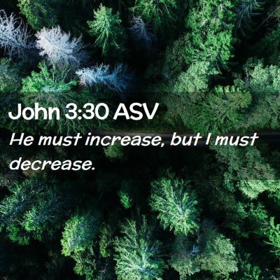 Picture 02 - John 3:30 ASV - He must increase, but I must - Bible Verse Picture