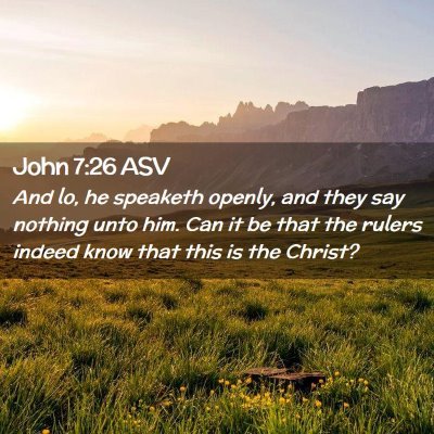 Picture 02 - John 7:26 ASV - And lo, he speaketh openly, and they say nothing - Bible Verse Picture