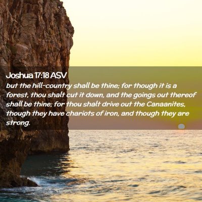Picture 02 - Joshua 17:18 ASV - but the hill-country shall be thine; for though - Bible Verse Picture