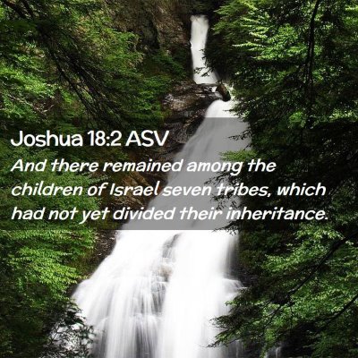Picture 02 - Joshua 18:2 ASV - And there remained among the children of Israel - Bible Verse Picture