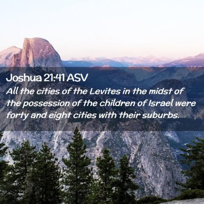 Picture 02 - Joshua 21:41 ASV - All the cities of the Levites in the midst of the - Bible Verse Picture