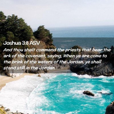 Picture 02 - Joshua 3:8 ASV - And thou shalt command the priests that bear the - Bible Verse Picture