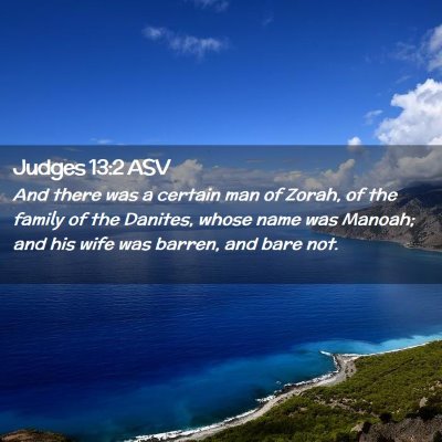 Picture 02 - Judges 13:2 ASV - And there was a certain man of Zorah, of the - Bible Verse Picture
