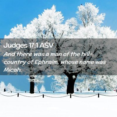 Picture 02 - Judges 17:1 ASV - And there was a man of the hill-country of - Bible Verse Picture