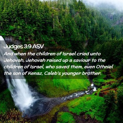 Picture 02 - Judges 3:9 ASV - And when the children of Israel cried unto - Bible Verse Picture