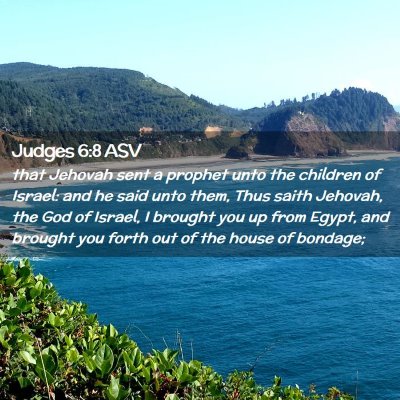 Picture 02 - Judges 6:8 ASV - that Jehovah sent a prophet unto the children of - Bible Verse Picture