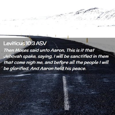 Picture 02 - Leviticus 10:3 ASV - Then Moses said unto Aaron, This is it that - Bible Verse Picture